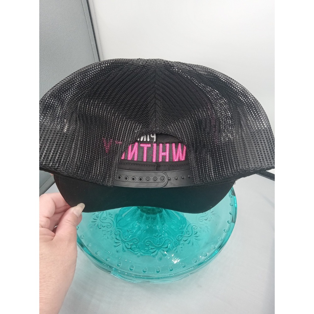 Pink Whitney Trucker Hat Unisex OSFM Black Excellent Barstool Sports Snapback - Picture 5 of 10